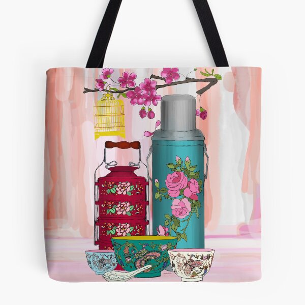 Item preview, PERANAKAN NYONYA TIFFIN red designed and sold by designsMM.