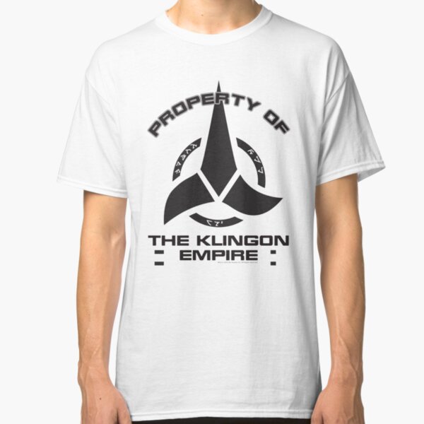 Star Trek Discovery Property Of Klingon Empire Black Logo Classic T-Shirt