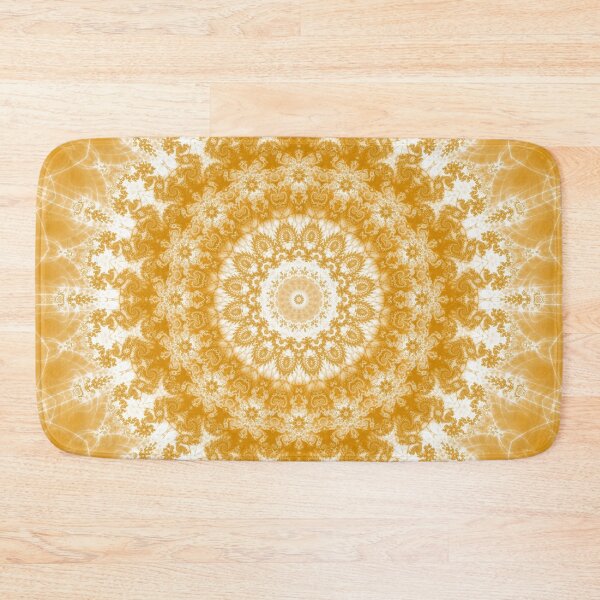 Item preview, Tangerine and White Mandala designed and sold by Kelly Dietrich Mandalas & Colorful Patterns.