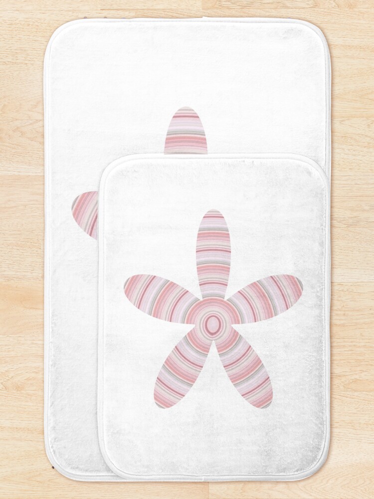 Thumbnail 5 of 6, Bath Mat, Mistyrose Circle designed and sold by brupelo.