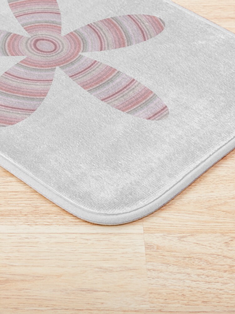 Thumbnail 3 of 6, Bath Mat, Mistyrose Circle designed and sold by brupelo.