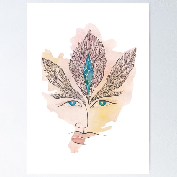 Artikelvorschau, Dame Herbst entworfen und verkauft von Winged Art.