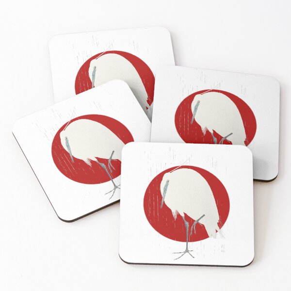 Item preview, Japanese Flag - Egret in the Rain designed and sold by weavernap.