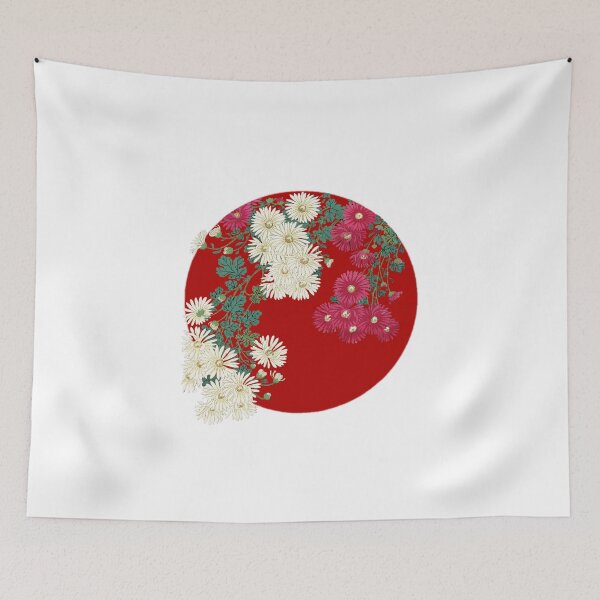 Item preview, Japanese Flag - Chrysanthemums designed and sold by weavernap.