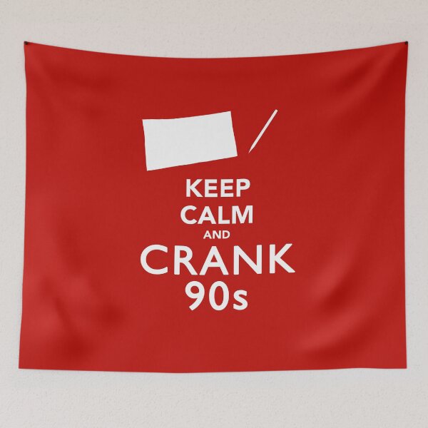 Item preview, Keep Calm and Crank 90s designed and sold by Rainfalling.