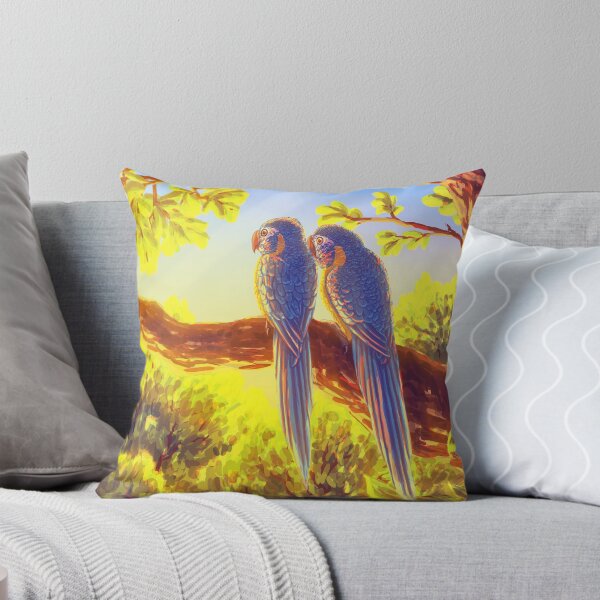 Item preview, Blue-throated macaws at sunset designed and sold by JeMiChi Art.