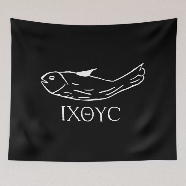 Item preview, The Fish - IXOYC - White Print designed and sold by VerShirts.
