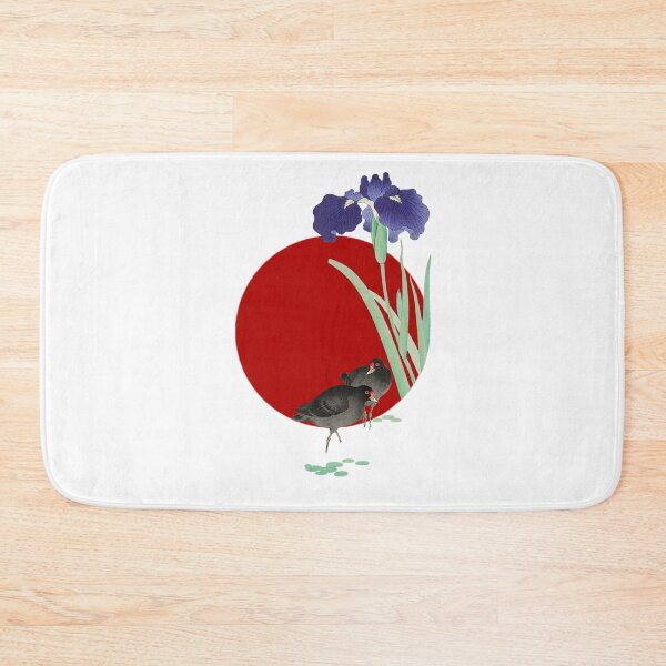Item preview, Japanese Flag - Moorhens and Iris designed and sold by weavernap.
