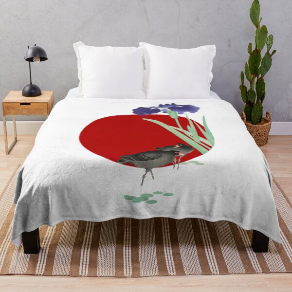 Item preview, Japanese Flag - Moorhens and Iris designed and sold by weavernap.