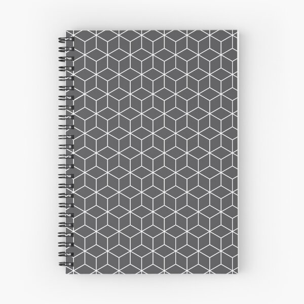 Item preview, Geometric Cubes, Charcoal Black designed and sold by ThingsThatSing.