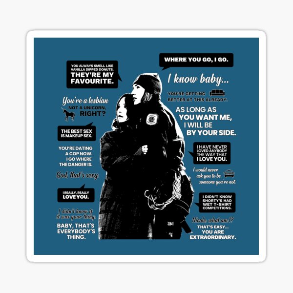 WayHaught Quotes - Wynonna Earp Sticker