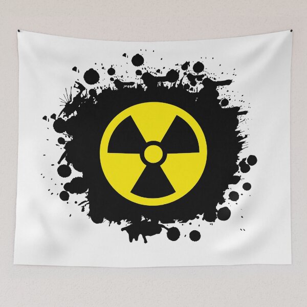Item preview, Yellow warning Radioactivity energy symbol, designed and sold by Marcin Adrian.