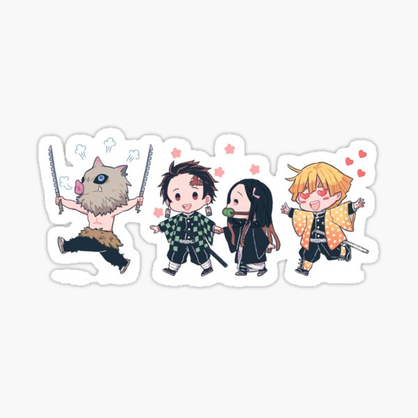 demon slayer stickers redbubble