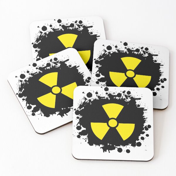 Item preview, Yellow warning Radioactivity energy symbol,  Yellow Radioactivity symbol, designed and sold by Marcin Adrian.