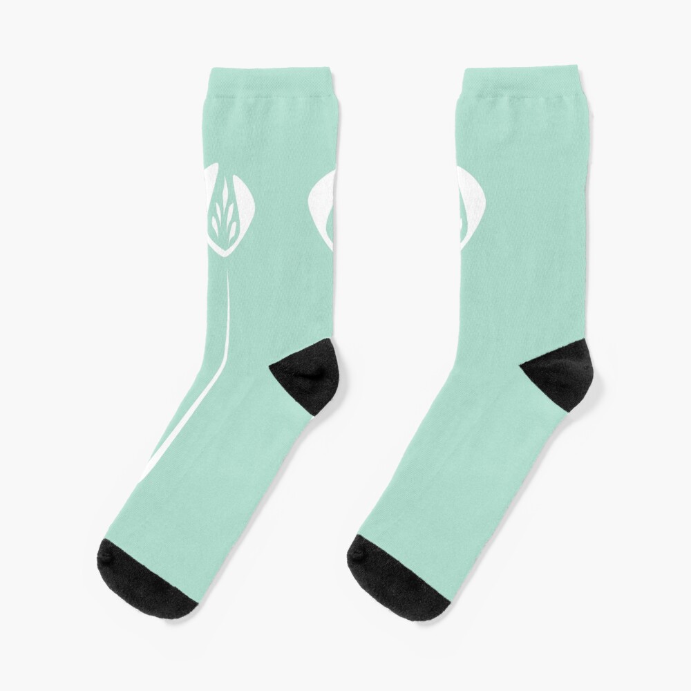 Women Men Tulips On Light Green Pattern Cushion Ankle Socks