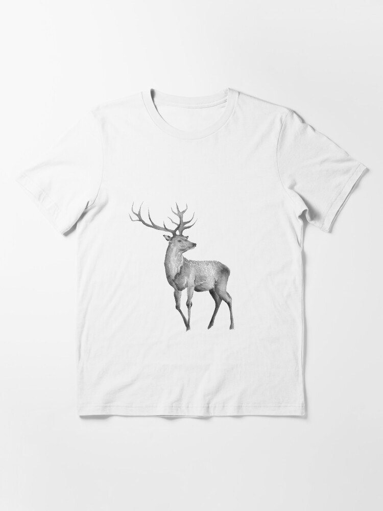 Alternative Ansicht von Watercolor Deer Essential T-Shirt