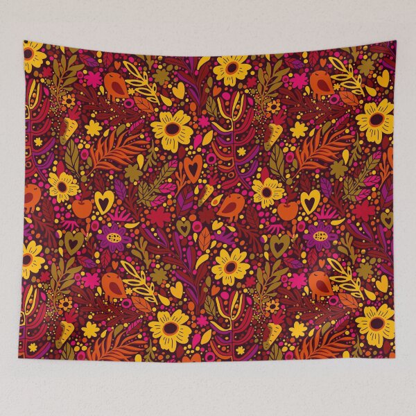 Item preview, Autumn Floral seamless pattern designed and sold by smotrivnebo.