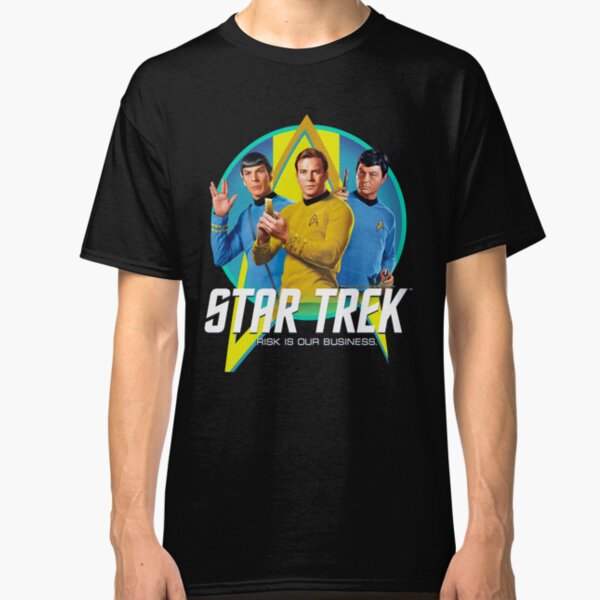 Star Trek Original Series Group Shot Retro Portrait Logo Classic T-Shirt