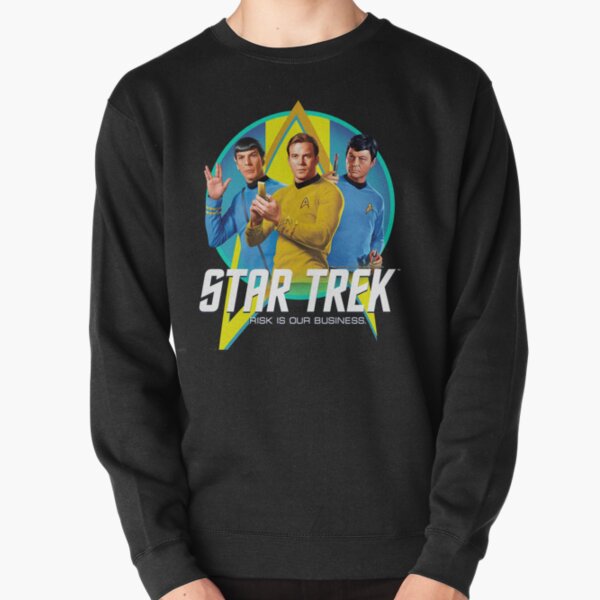 Star Trek Original Series Group Shot Retro Portrait Logo Pullover Sweatshirt