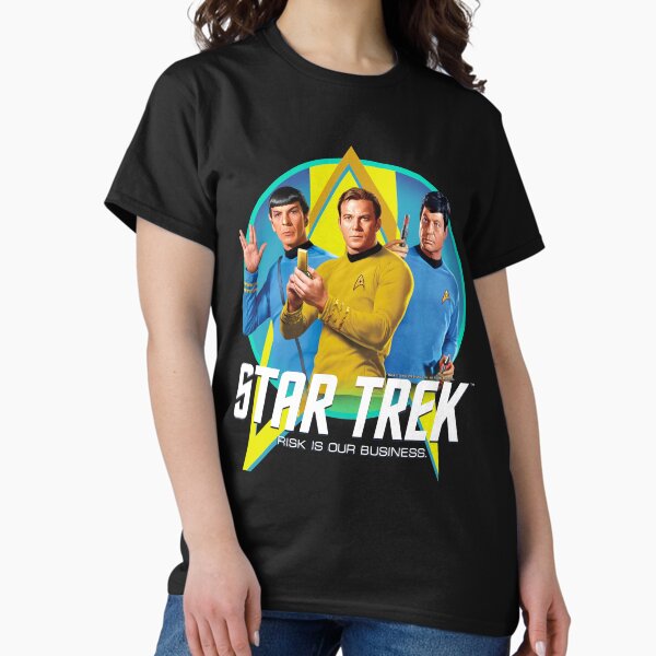 Item preview, Star Trek Original Series Group Shot Retro Portrait Logo designed and sold by FifthSun.