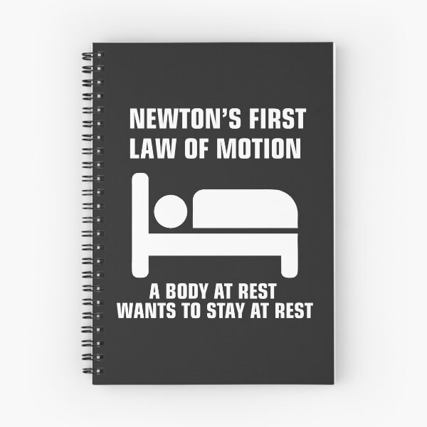 Item preview, Newton's First Law of Motion funny gift for physics teacher designed and sold by hadleydesigns.