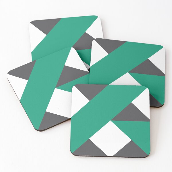 Item preview, Geo Angles, Emerald Green, Charcoal Black designed and sold by ThingsThatSing.