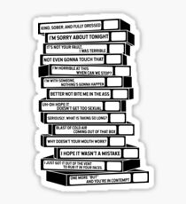 B'99 Sex Tapes Sticker