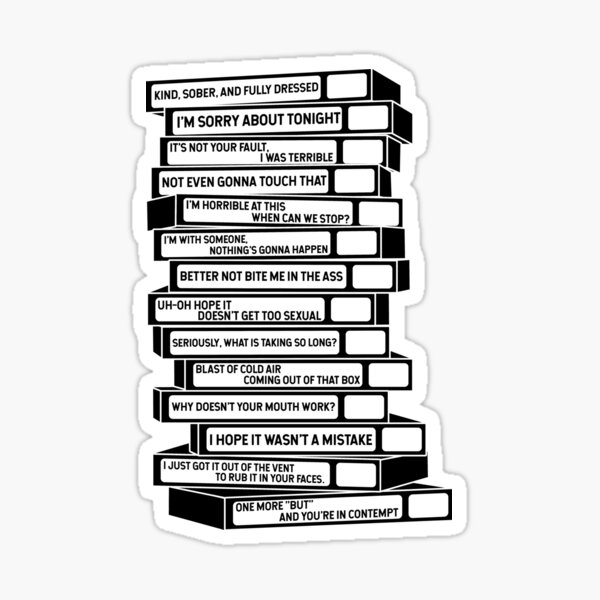 B'99 Sex Tapes Sticker