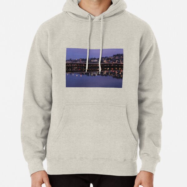 City Bridge Reflections Derry Ireland Pullover Hoodie