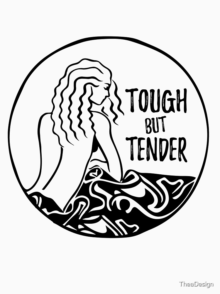 Thumbnail 7 of 7, Classic T-Shirt, Tough but tender designed and sold by TheaDesign.