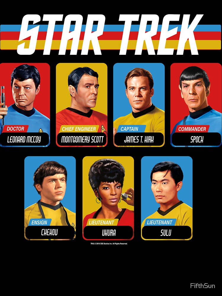 Thumbnail 2 of 2, Baby One-Piece, Star Trek Original Series Retro Full Color Crew Portrait Panels designed and sold by FifthSun.
