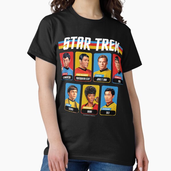 Vista previa del artículo con la obra «Star Trek Original Series Retro Full Color Crew Portrait Panels», diseñado y vendido por FifthSun.