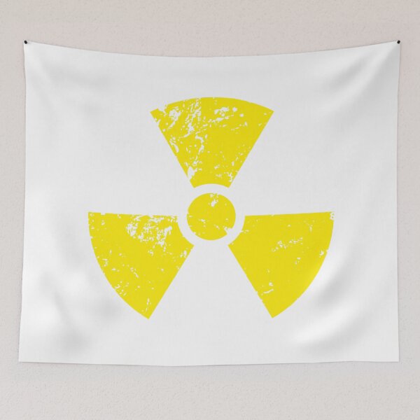 Item preview, Yellow warning Radioactivity energy symbol,  Yellow Radioactivity symbol, designed and sold by Marcin Adrian.