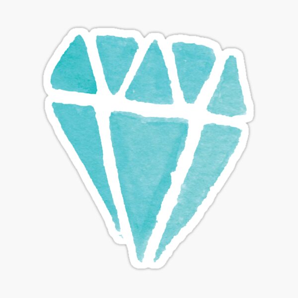 3D Diamond  Sticker for Sale by Caitlin Perry  Tumblr stickers, Sticker  decor, Cool stickers