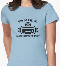 Laser Printer Women's Fitted T-Shirt