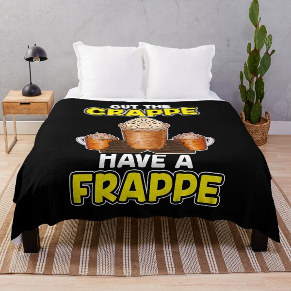 Item preview, Funny Cut The Crappe Have a Frappe Coffee Pun designed and sold by perfectpresents.