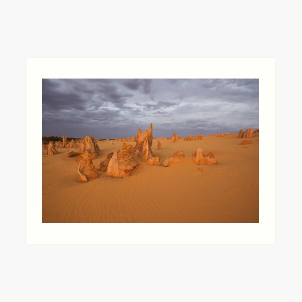 Pinnacles at dusk. Art Print