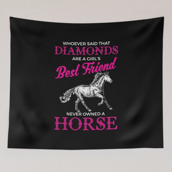 Item preview, Funny Horses Are a Girl's Best Friend Not Diamonds designed and sold by perfectpresents.