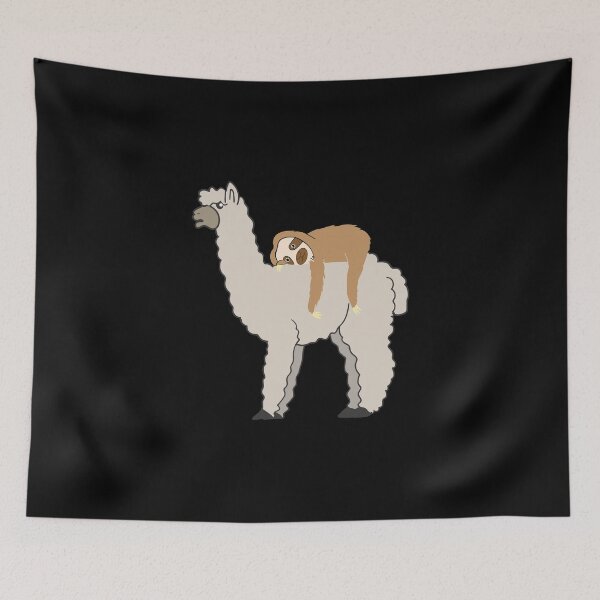 Item preview, Sloth Riding Llama Adorable Lama & Sleepy Sloth designed and sold by perfectpresents.