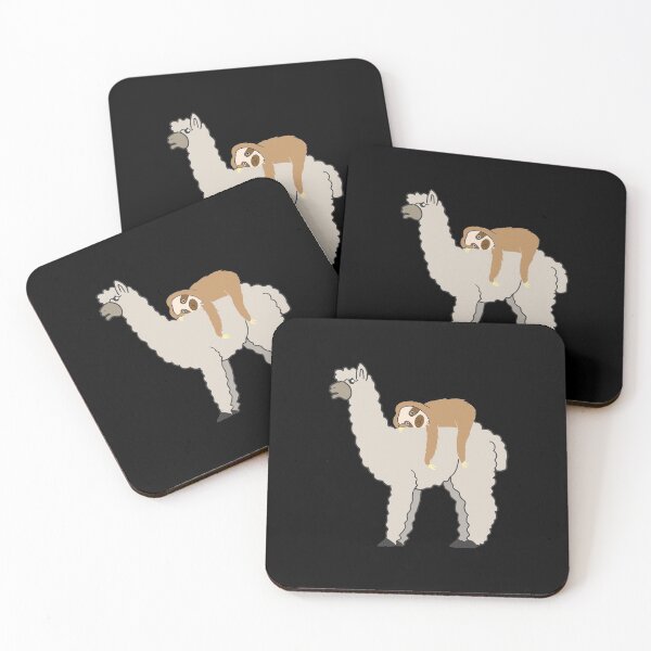 Item preview, Sloth Riding Llama Adorable Lama & Sleepy Sloth designed and sold by perfectpresents.