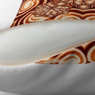 Alternate view of Coffee Whirls Throw Pillow
