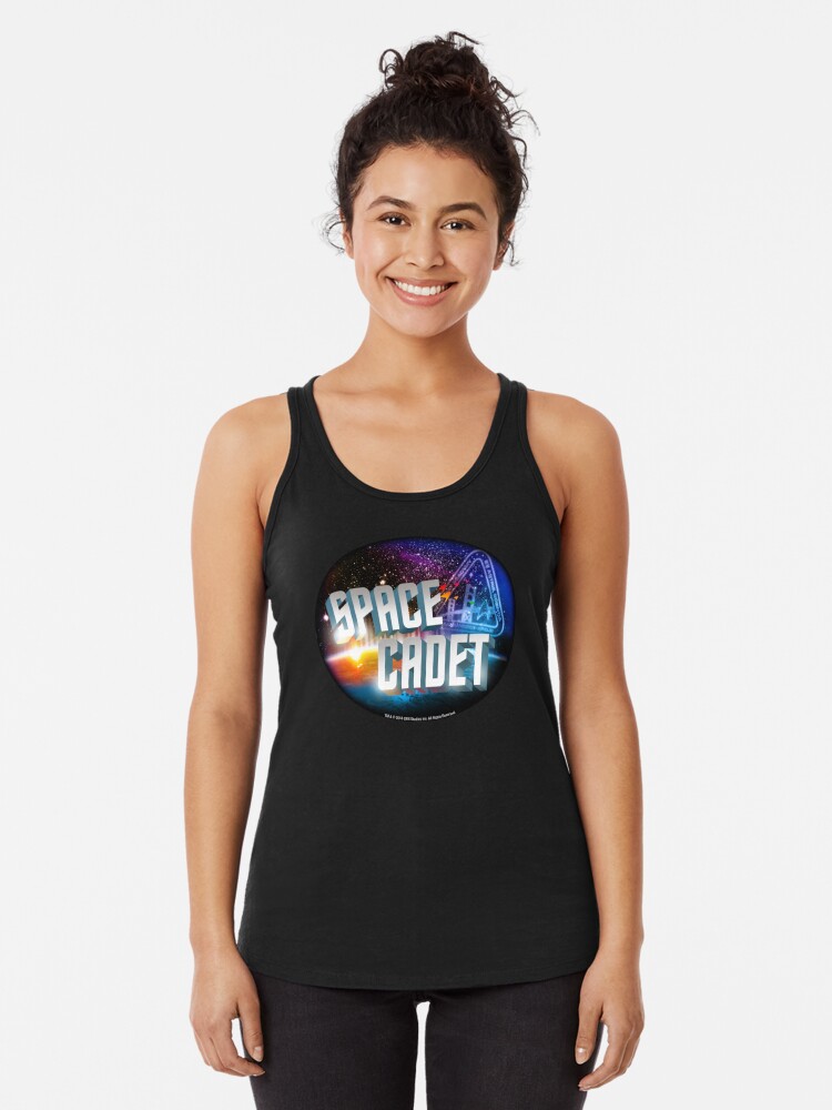 Racerback Tank Top, Star Trek Discovery Starfleet Space Cadet designed and sold by FifthSun