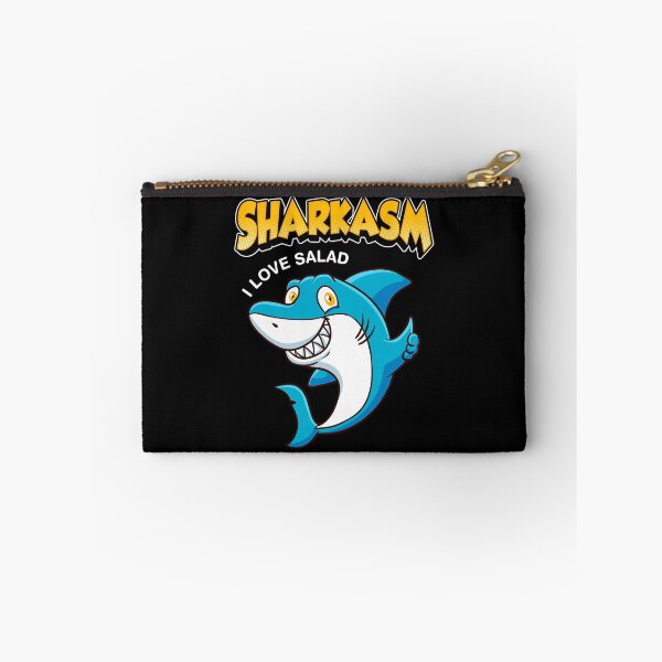 Item preview, Funny Sharkasm I Love Salad Shark Sarcasm Pun designed and sold by perfectpresents.