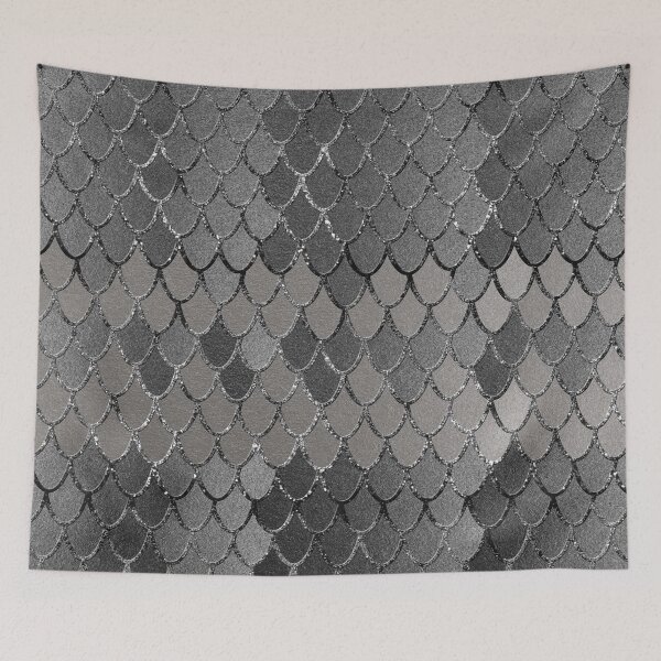 Item preview, Mermaid Scales Silver Gray Glam #1 (Photo of Glitter Only - Not Reflective) designed and sold by Anita's & Bella's Art.