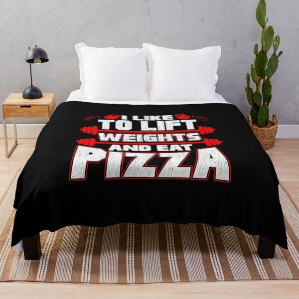 Artikelvorschau, Ich mag es, Gewichte zu heben und Pizza Funny Lifter zu essen entworfen und verkauft von perfectpresents.