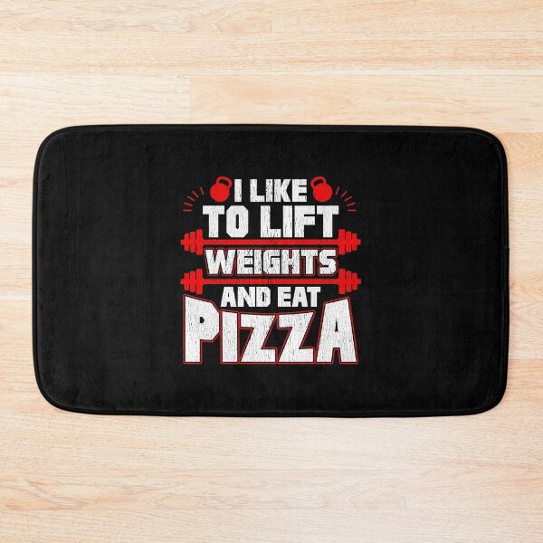 Item preview, I Like To Lift Weights And Eat Pizza Funny Lifter designed and sold by perfectpresents.