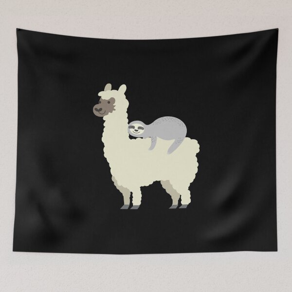 Item preview, Cute & Funny Sloth Riding Llama Best Friends designed and sold by perfectpresents.