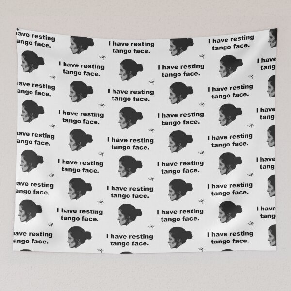 Item preview, I Have Resting Tango Face- Black and White designed and sold by FlutzesCast.
