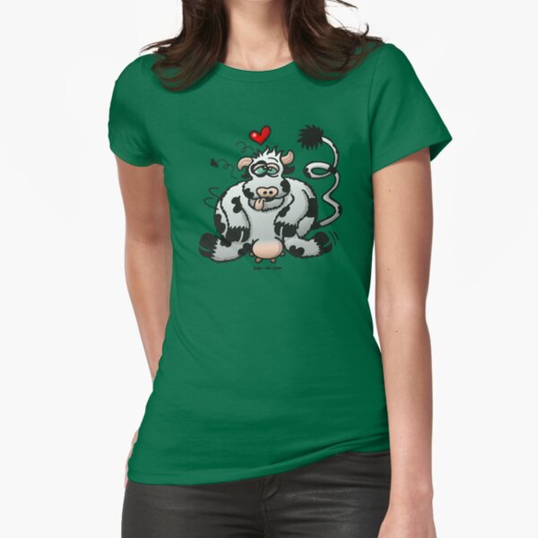 Unbridled Cow's Passion Fitted T-Shirt