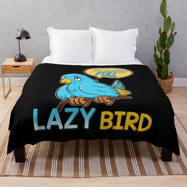 Item preview, I'm Already Full Lazy Bird Sleeping Sleepy Pun designed and sold by perfectpresents.